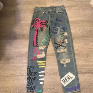 New printed jeans